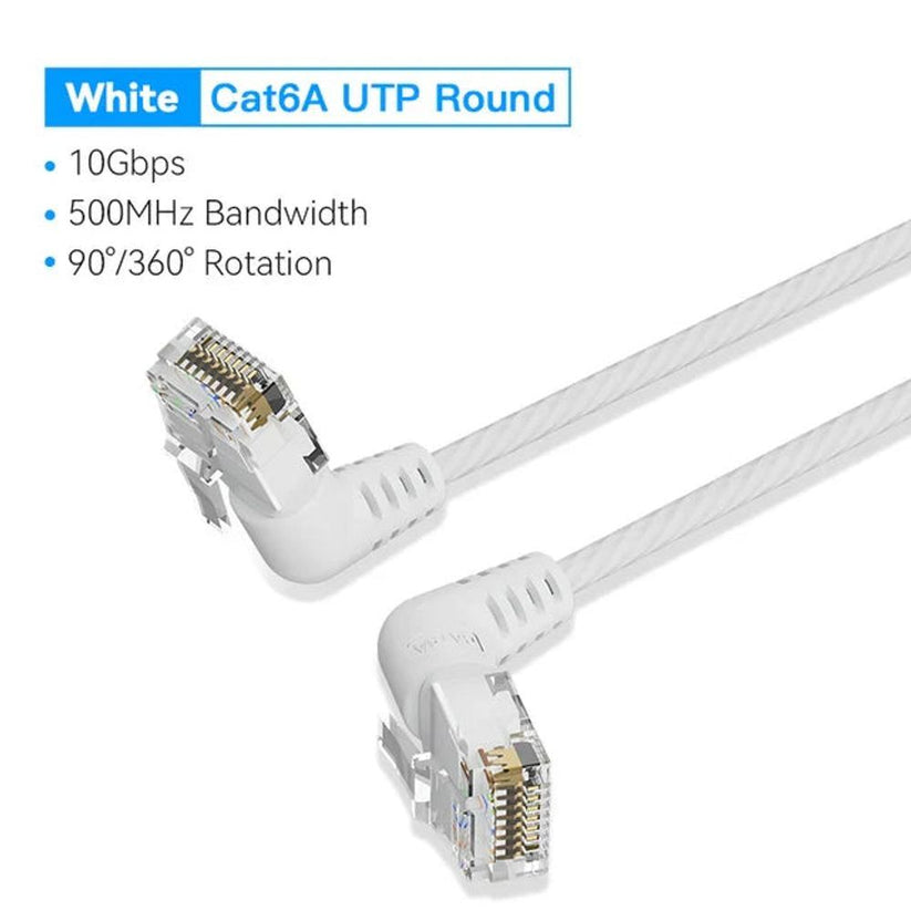 Патч-корд Vention UTP, кат.6a, 0.5 м, RJ45-RJ45, белый (IBOWD)