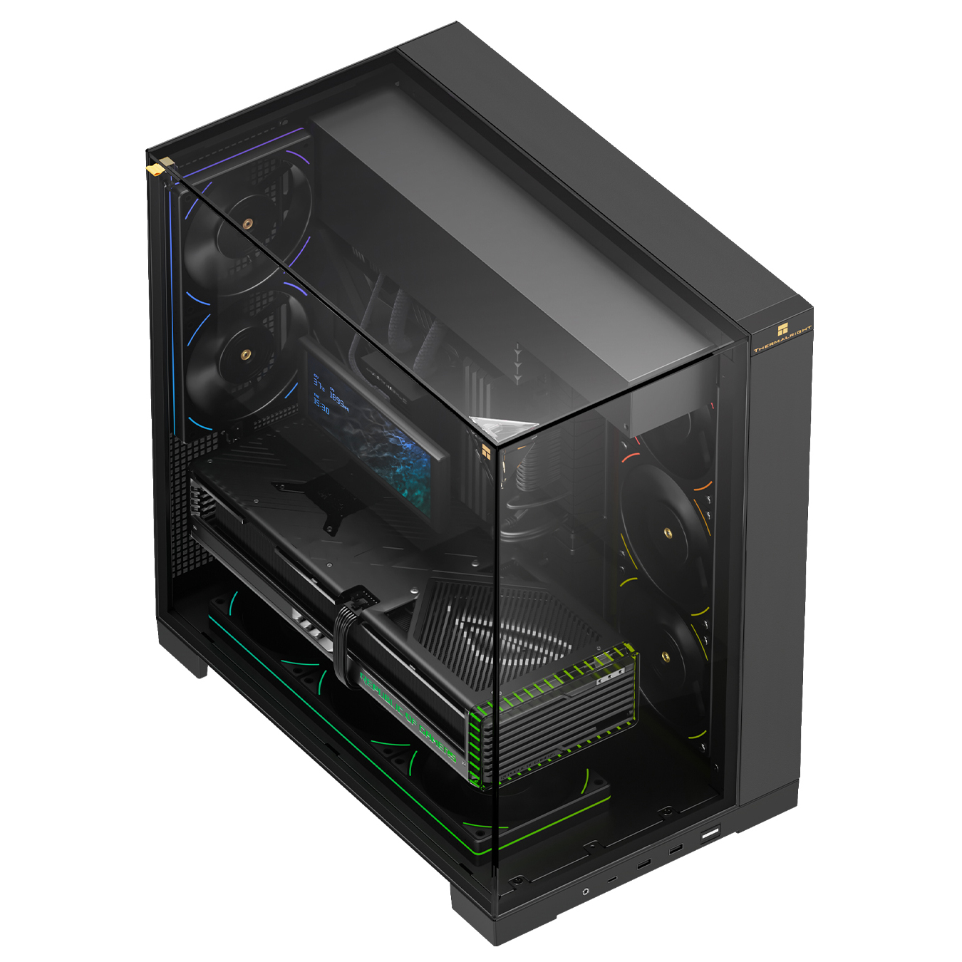 Корпус Thermalright A70 A70, Midi-Tower, без БП, черный