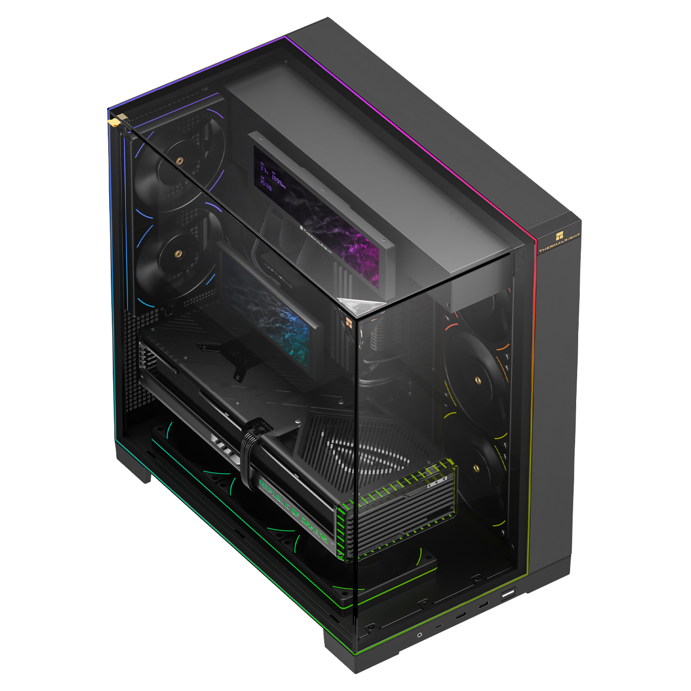 Корпус Thermalright A70 A70 VISION, Midi-Tower, без БП, черный