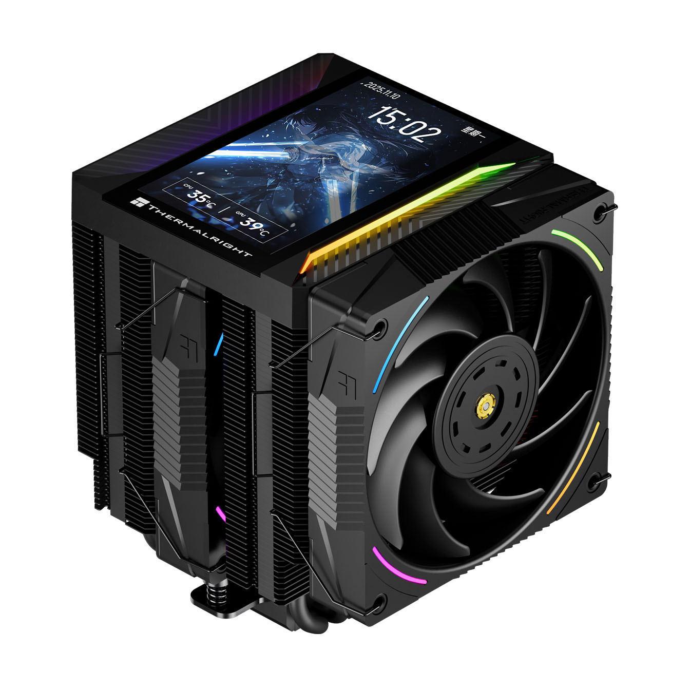 Кулер для процессора Thermalright Peerless Assassin 120 Vision MAX ARGB BLACK, 120 мм, 2150rpm, ARGB (Peerless Assassin 120 Vision MAX ARGB BLACK)