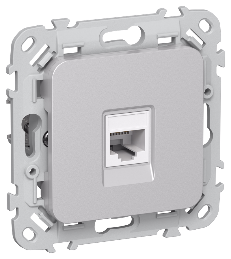 Розетка РК5е-1-0-ФлА RJ-45 скрытый монтаж, IEK (FI-K12-1-K47)