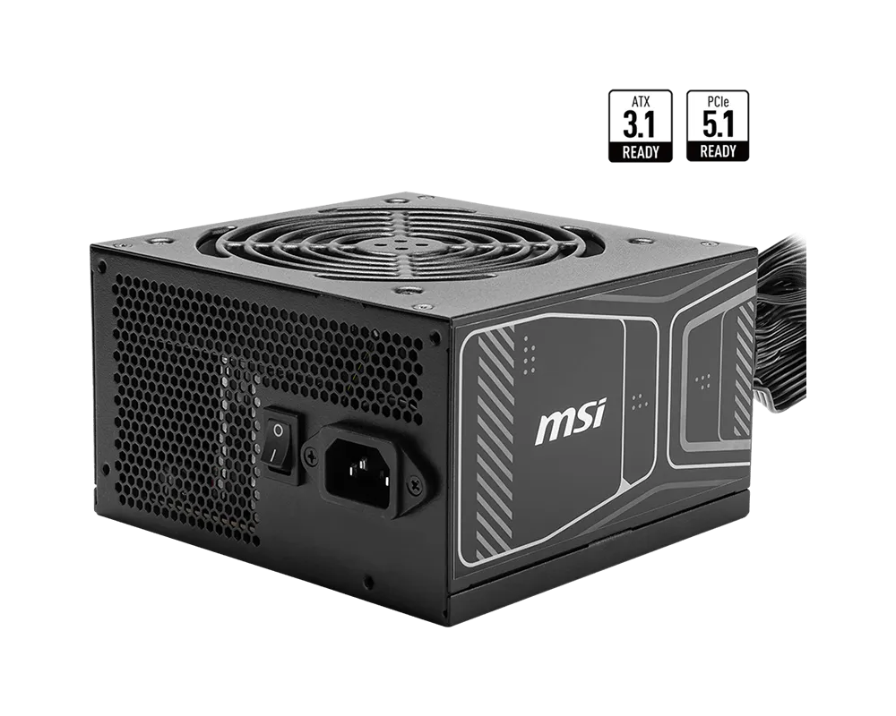 Блок питания 850 Вт, MSI MAG A850GN PCIE5 80 Plus Gold