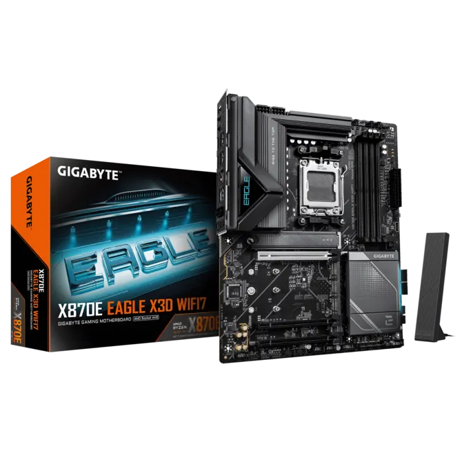 Материнская плата GIGABYTE Gigabyte X870E EAGLE X3D WIFI7, AM5, AMD X870E, ATX