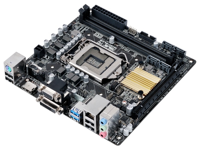 Материнская плата ASUS H110I-PLUS, Socket1151, iH110, 2DDR4, PCI-Ex16, 4SATA3, 7.1-ch, 4USB 3.0, VGA, DVI, HDMI, mini-ITX, Retail б/у, с внутреннего использования, в комплекте задняя планка