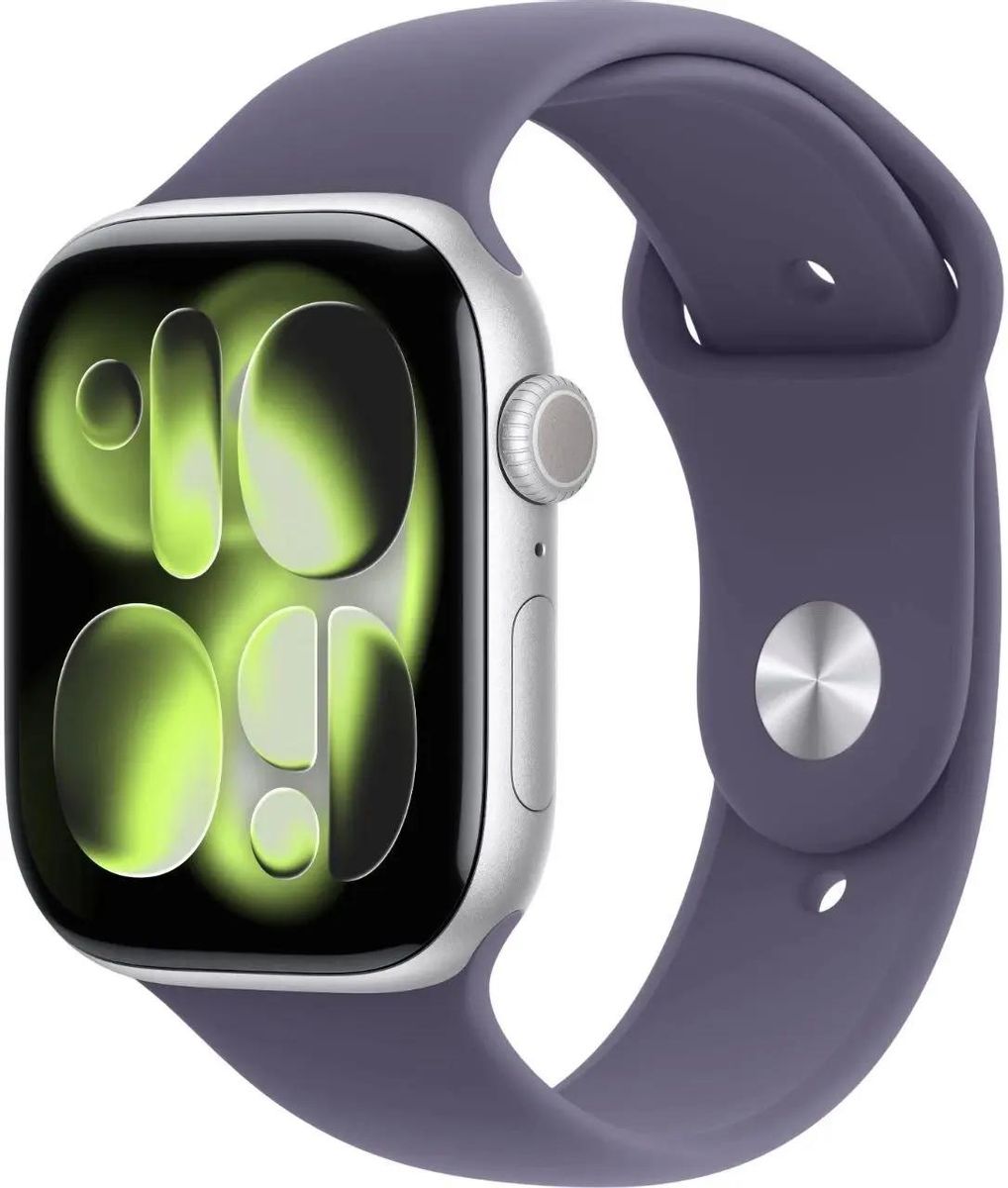 Смарт-часы Apple Watch Series 11 GPS 46мм, S/M, серебристый/фиолетовый