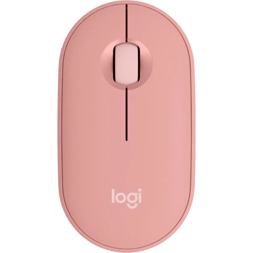 Мышь Logitech Pebble M350S, Bluetooth/Радиоканал, розовый (910-007014)