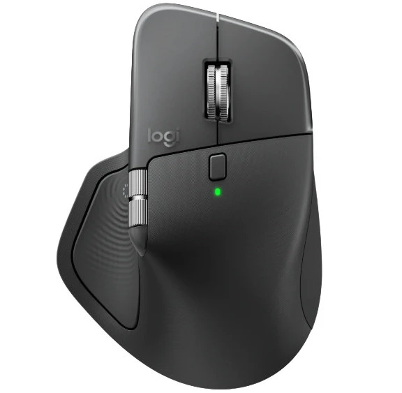 Мышь Logitech MX Master 4, Bluetooth/Радиоканал/USB, черный (910-007569)