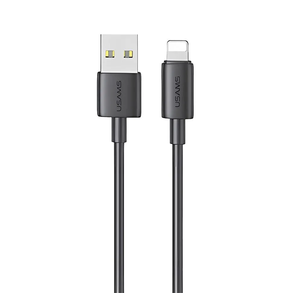 Кабель USB(Am)-Lightning 8-pin(M), 1 м, черный, USAMS YD SJ709 (SJ709USB01)