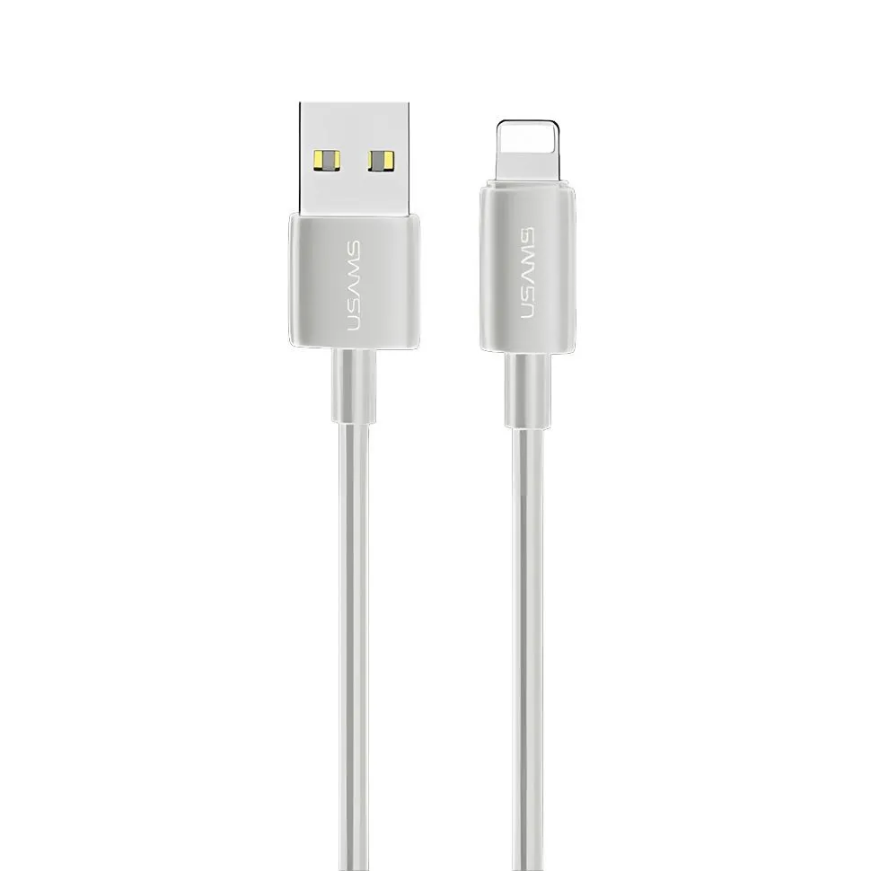 Кабель USB(Am)-Lightning 8-pin(M), 1 м, белый, USAMS YD SJ709 (SJ709USB02)