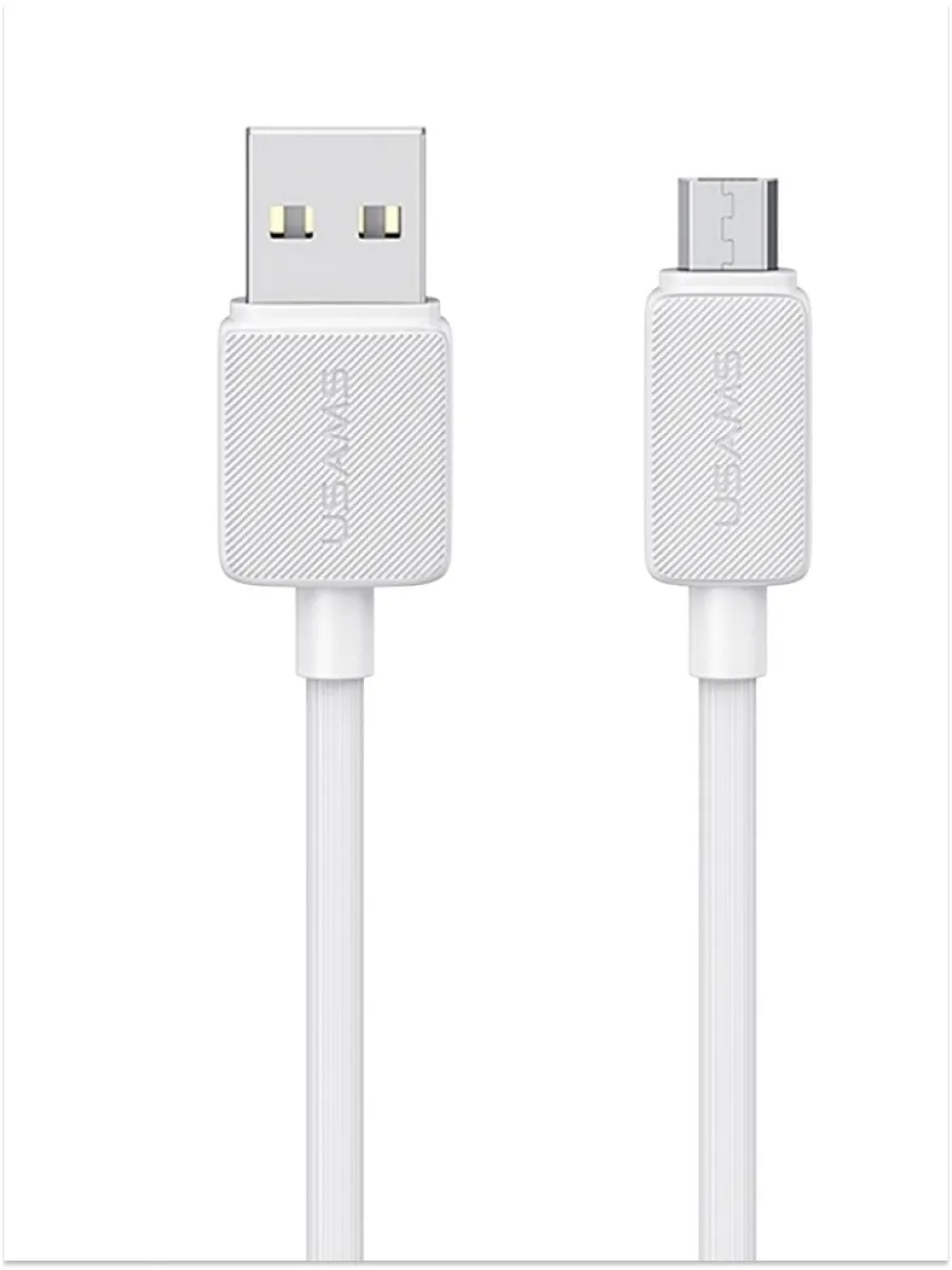 Кабель USB(Am)-Micro USB(Bm), 1 м, белый, USAMS US-SJ690 (SJ690USB02)
