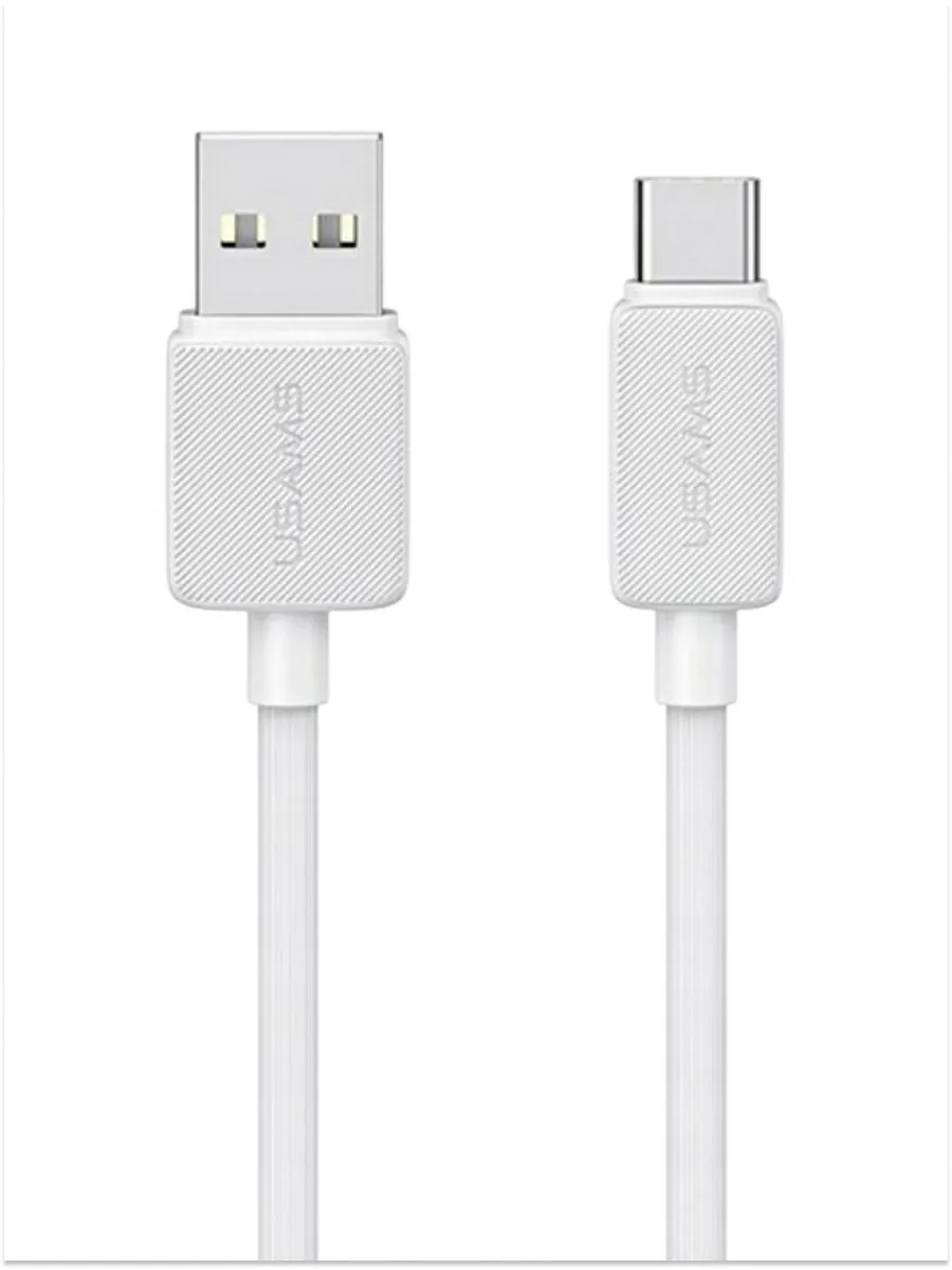 Кабель USB(Am)-USB Type-C(M), 2 м, белый, USAMS US-SJ693 (SJ693USB02)