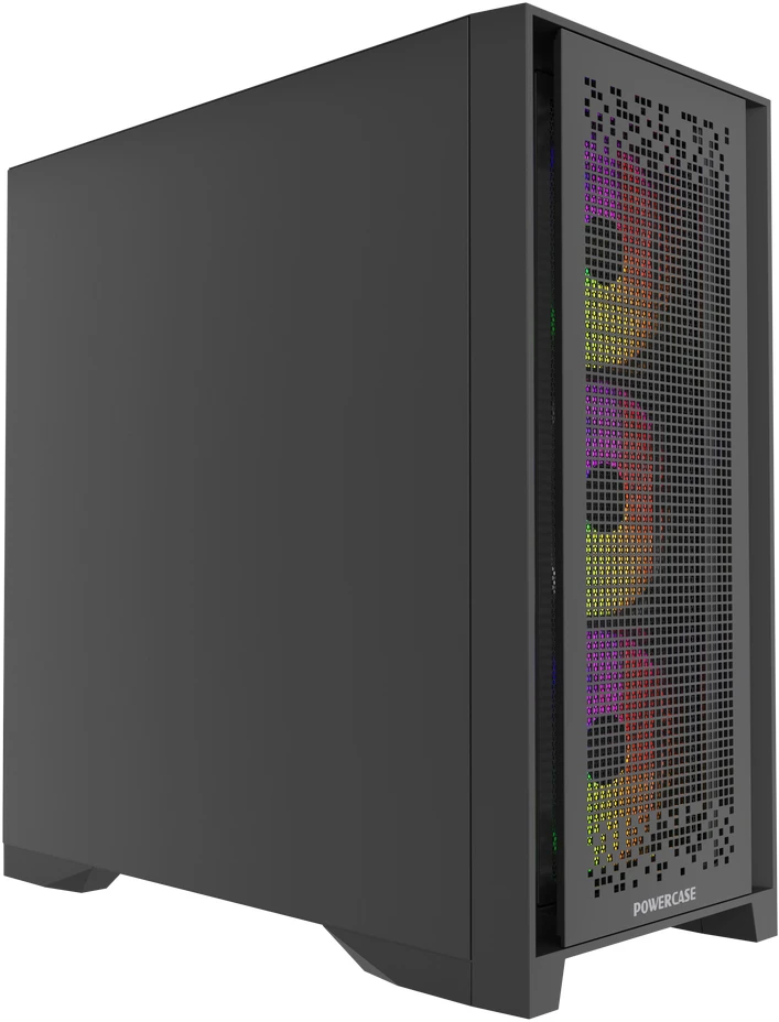Корпус PowerCase ByteFlow Pro CP ARGB, Midi-Tower, без БП, черный