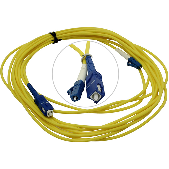 

Патч-корд оптический Vcom LC-SC, UPS, одномодовый, Simplex, 5m (VSU302-5M), Желтый
