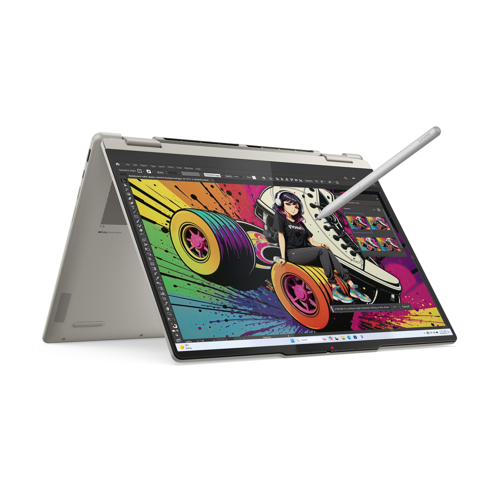 Ноутбук 14" Lenovo Yoga 7 2-in-1 14AKP10, бежевый (83JR0060RK_Win11P)