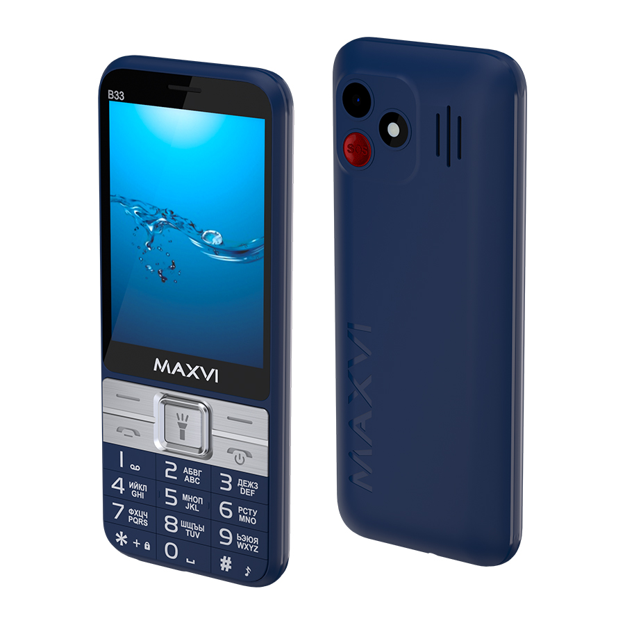 Мобильный телефон MAXVI B33 синий