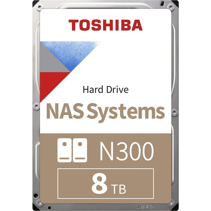 Жесткий диск (HDD) Toshiba 8Tb N300, 3.5", 7200rpm