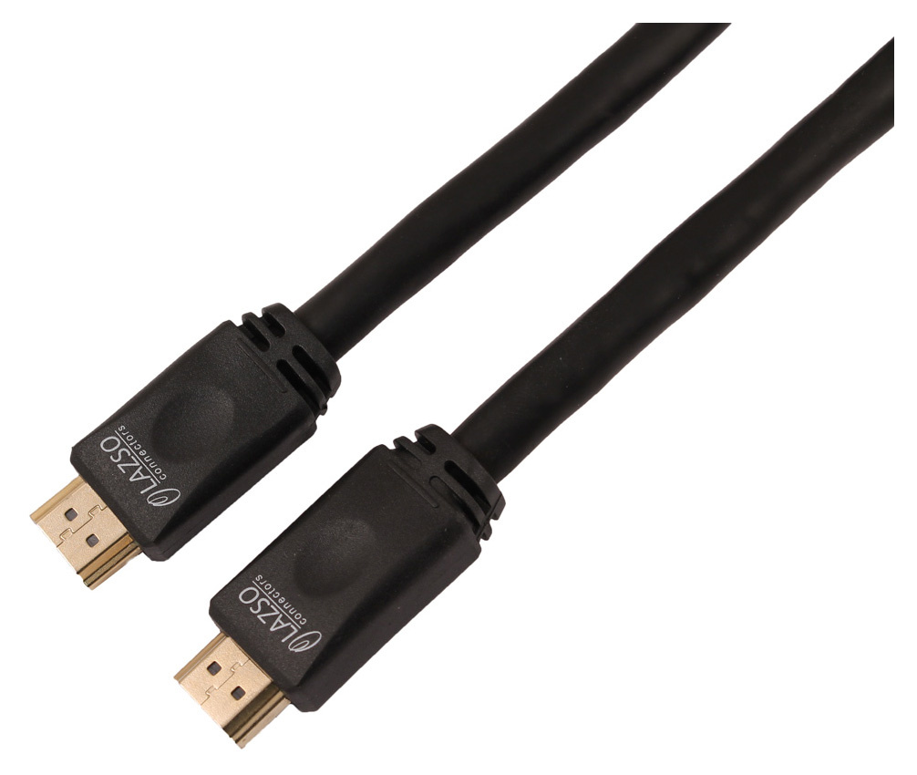 

Кабель HDMI(19M)-HDMI(19M) 4K, v2.0/2.0, 25 м, черный LAZSO WH-111 (WH-111(25M)), WH-111
