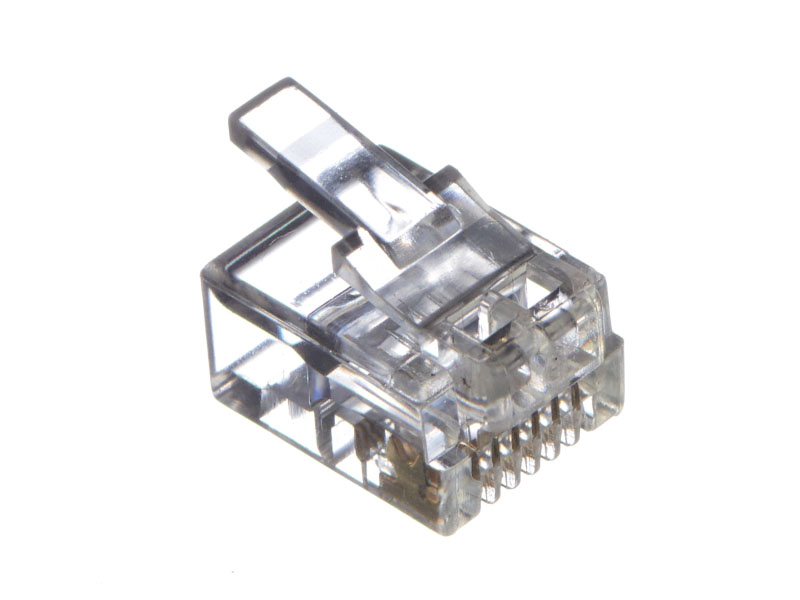 Коннектор RJ-12 6P6C cat. 5e Netko 20 шт. (NC-RJ-12b-(6p6c)-20)