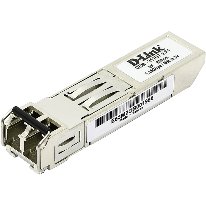 

Модуль D-Link 1000Base-SX, 550m, LC duplex, 850нм (DEM-311GT), Серебристый, DEM-311GT