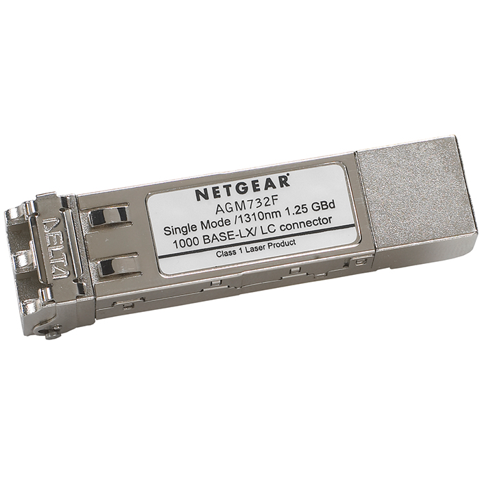 

Трансивер Netgear AGM732F 1000Base-LX SFP, до 10км, одномодовый кабель, разъем LC, Серебристы, AGM732F