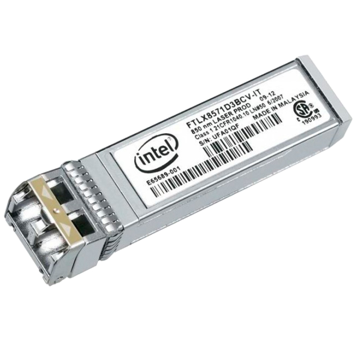 

Модуль SFP+ Intel E10GSFPLR/FTLX1471D3BCV-IT, 10 км, LC, Tx:1310 нм, Rx:1310 нм, 10 Гбит/с, SM, двойной, DDM (903240), Серебристый, E10GSFPLR/FTLX1471D3BCV-IT