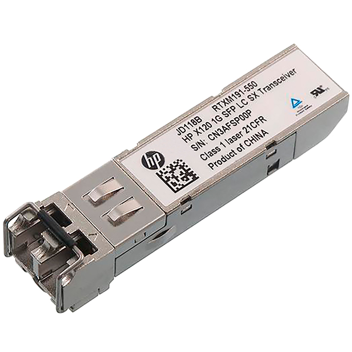 

Модуль SFP HPE, 10 км, LC, Tx:1310 нм, Rx:1310 нм, 1 Гбит/с, MM, двойной, DDM (JD119B), Серебристый