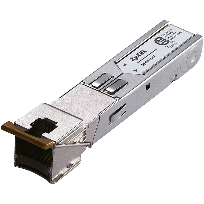 

Модуль SFP ZYXEL SFP-1000T, 100 м, RJ-45, 1 Гбит/с (91-010-172001B), Серебристы, SFP-1000T
