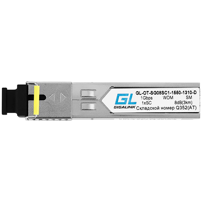 

Модуль SFP Nikomax (Gigalink), 3 км, SC, Tx:1550 нм, Rx:1310 нм, 1.25 Гбит/с, SM, одинарный, WDM, DDM (GL-OT-SG08SC1-1550-1310-D), Серебристый
