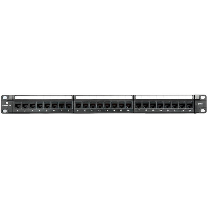 

Патч-панель в шкаф 19" 1U, порты: 24 x RJ-45 кат. 5e, черный, KRA-PK19-UN-5e-124, KRAULER (KRA-PK19-UN-5e-124), KRA-PK19-UN-5e-124