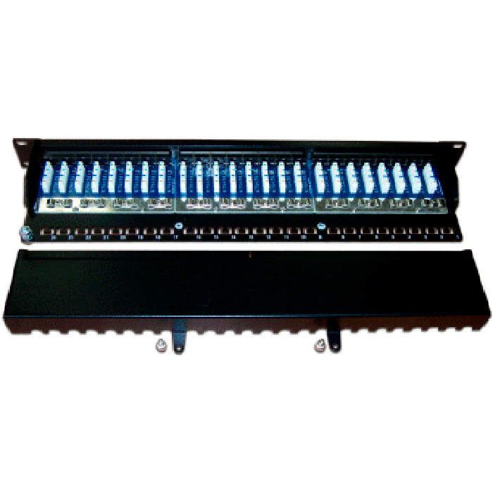 Патч-панель в шкаф 19" 1U, порты: 24xRJ-45 кат. 5e, TWT TWT-PP24STP
