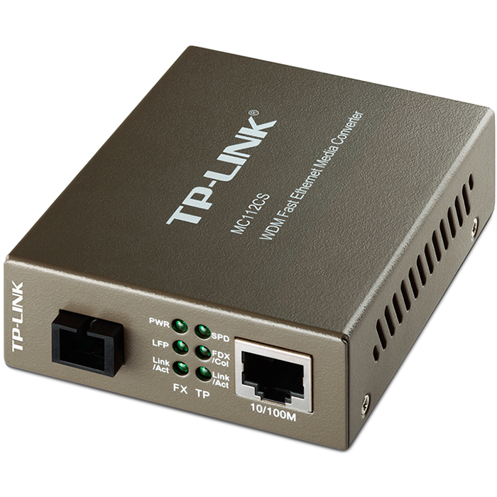 Медиаконвертер TP-Link MC112CS, RJ-45, SC