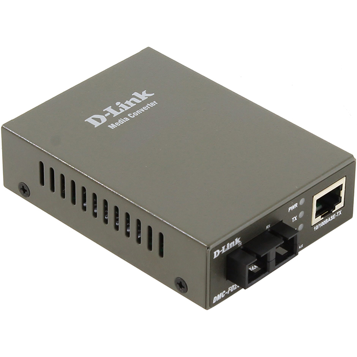 Медиаконвертер D-Link DMC-F02SC, RJ-45x100 Мбит/с, SCx100 Мбит/с