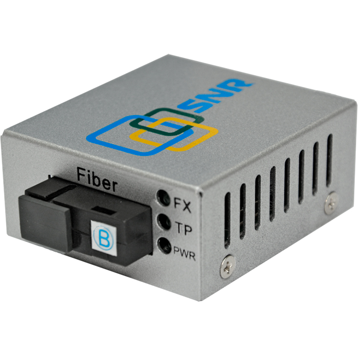 

Медиаконвертер SNR SNR-CVT-100B-mini 10/100-Base-T/100Base-FX, Tx/Rx: 1550/1310nm, Серый, SNR-CVT-100B-mini