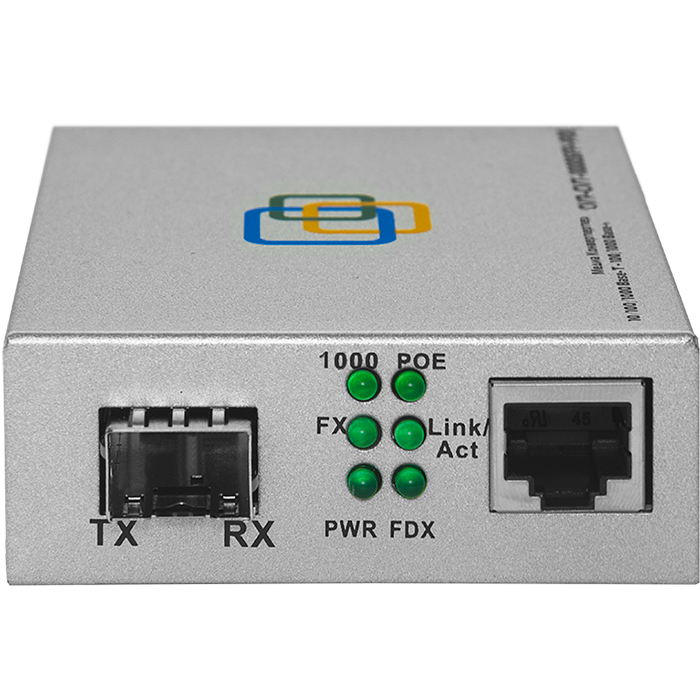 Медиаконвертер SNR SNR-CVT-1000SFP-POE, RJ-45x1 Гбит/с, SFPx1 Гбит/с