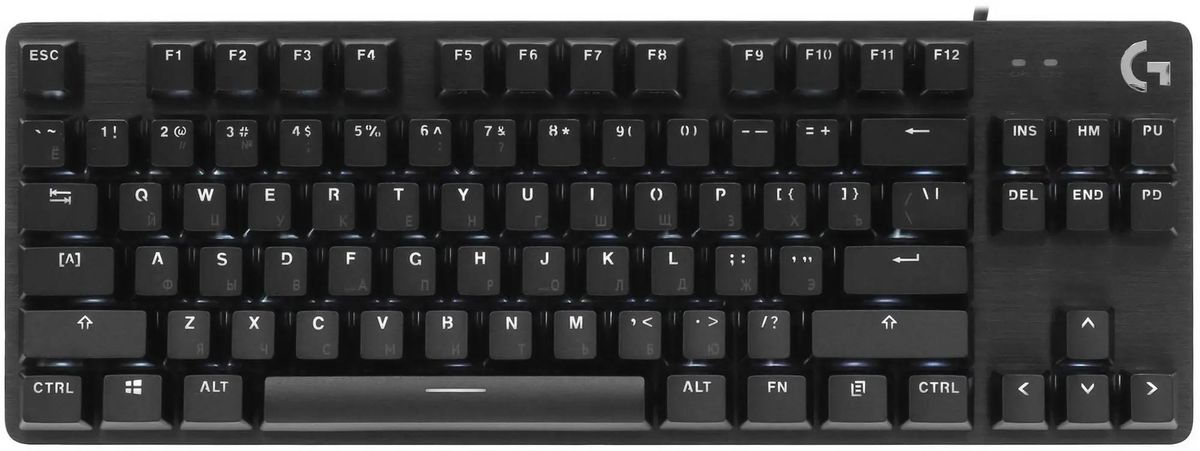 Клавиатура Logitech G412 TKL, USB, черный (920-010449)