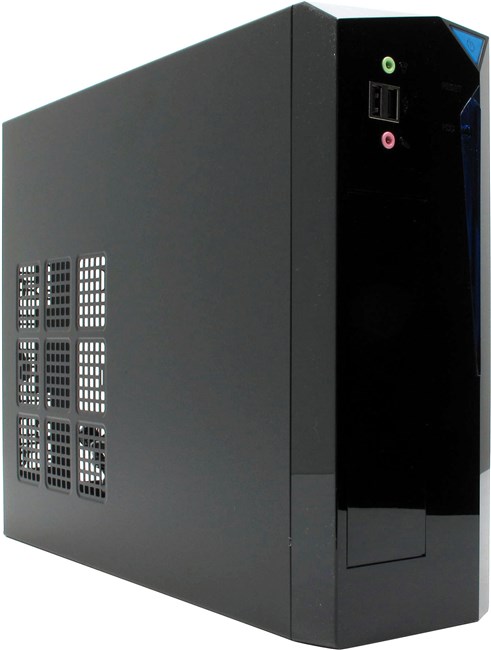 Корпус INWIN BP655, Mini-ITX, Slim-Desktop, черный, 200 Вт б/у, с внутренней эксплуатации, царапины на корпусе, сильные царапины на нижней части корпуса