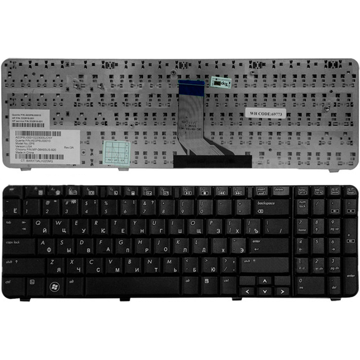 

Клавиатура для ноутбука HP Compaq Presario CQ61 G61 Series. черный (TOP-69773), TOP-69773