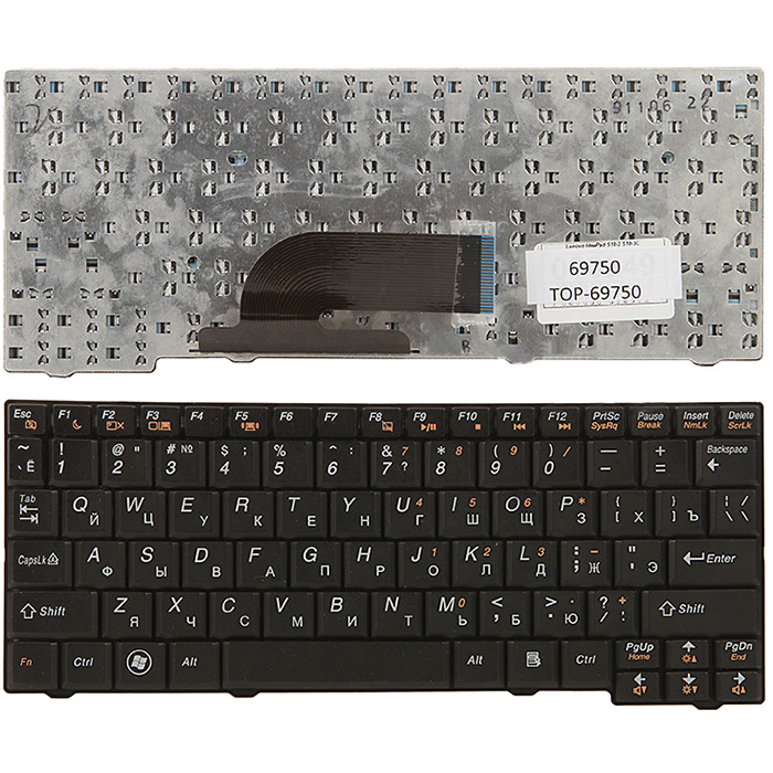 

Клавиатура для ноутбука Lenovo IdeaPad S10-2 Series. черный (TOP-69750), TOP-69750