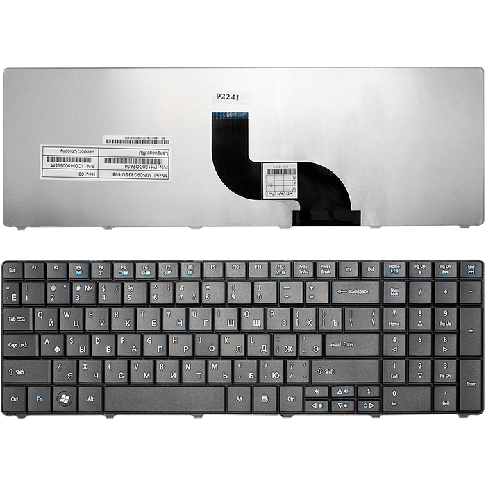 

Клавиатура для ноутбука Acer Aspire E1-521 E1-531 E1-531G E1-571 E1-571 Series Black (TOP-92241), Черный, TOP-92241