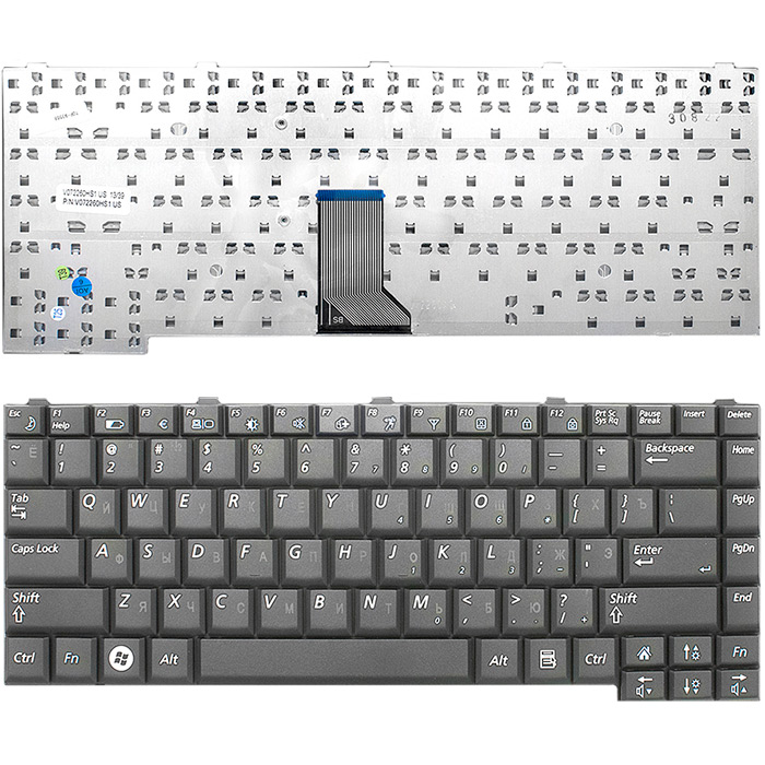 

Клавиатура для ноутбука Samsung R60 R70 R508 R509 R510 R560 R40 R40+ Series Black Черная (TOP-93568), Черный, TOP-93568