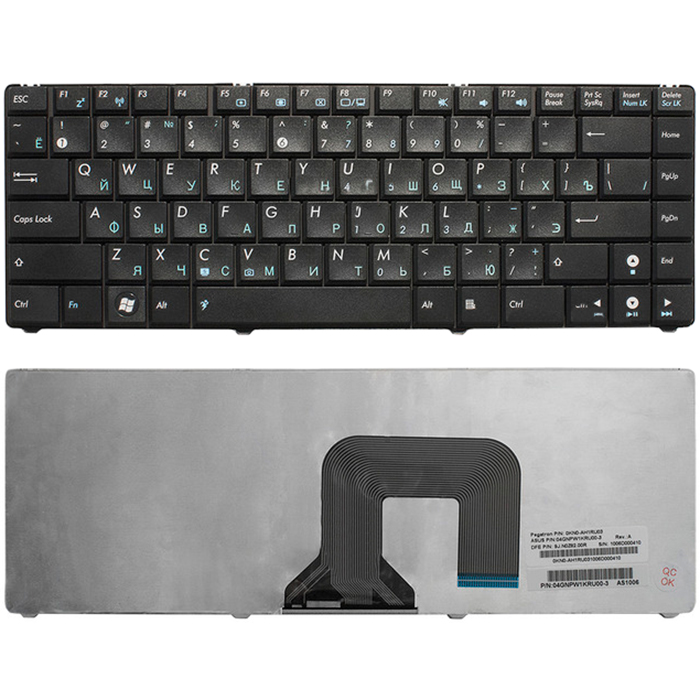 

Клавиатура для ноутбука Asus N20 Series Цвет Черный PN: 0KN0-AH1RU03, 9J.N0Z82.00R, 04GNPW1KRU00-3 (TOP-67844), TOP-67844