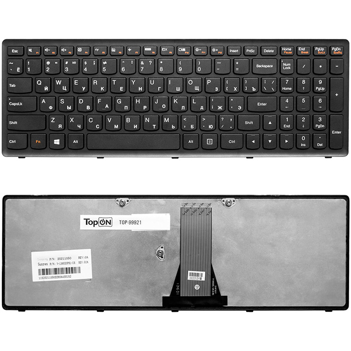 

Клавиатура для ноутбука Lenovo IdeaPad Flex 15 G500S G505A G505G G505S S510 S510p Z510 Series Черная (TOP-99921), Черный, TOP-99921
