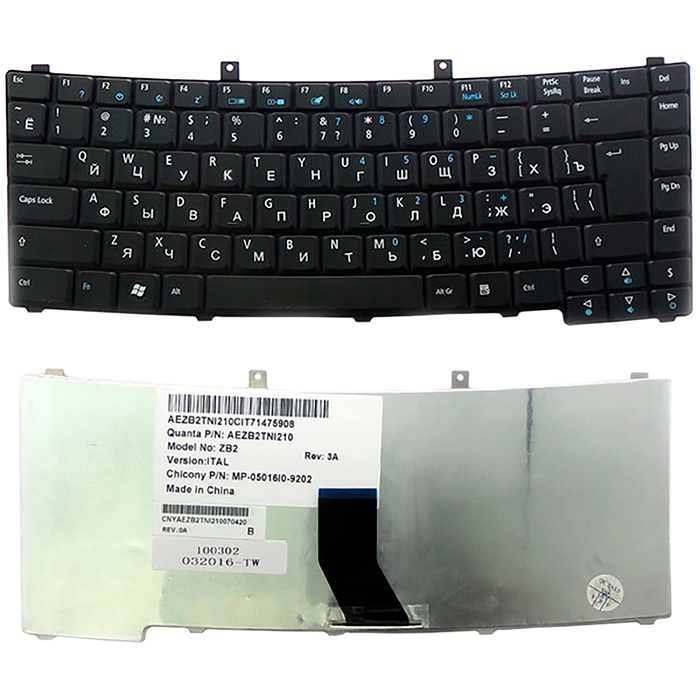 

Клавиатура для ноутбука Acer TravelMate 2300 2420 Series. черный (TOP-100302), TOP-100302