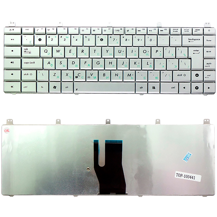 

Клавиатура для ноутбука Asus N45, N45S, N45SF Series. серебристый (TOP-100441), TOP-100441