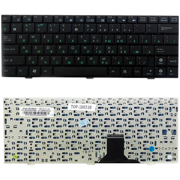 

Клавиатура для ноутбука Asus U1, U1F, U1E, U2 U2E Series. черный (TOP-100318), TOP-100318
