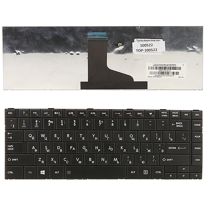 

Клавиатура TopOn для Toshiba Satellite C805/C840/C840D/C845/C845D-series, черный (TOP-100522), TOP-100522