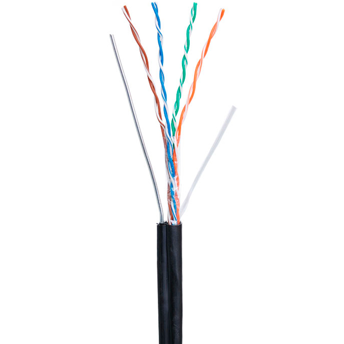 Витая пара NETLAN UTP кат.5e 4 пары CU 305м. (EC-UU004-5E-PE-SW-BK)