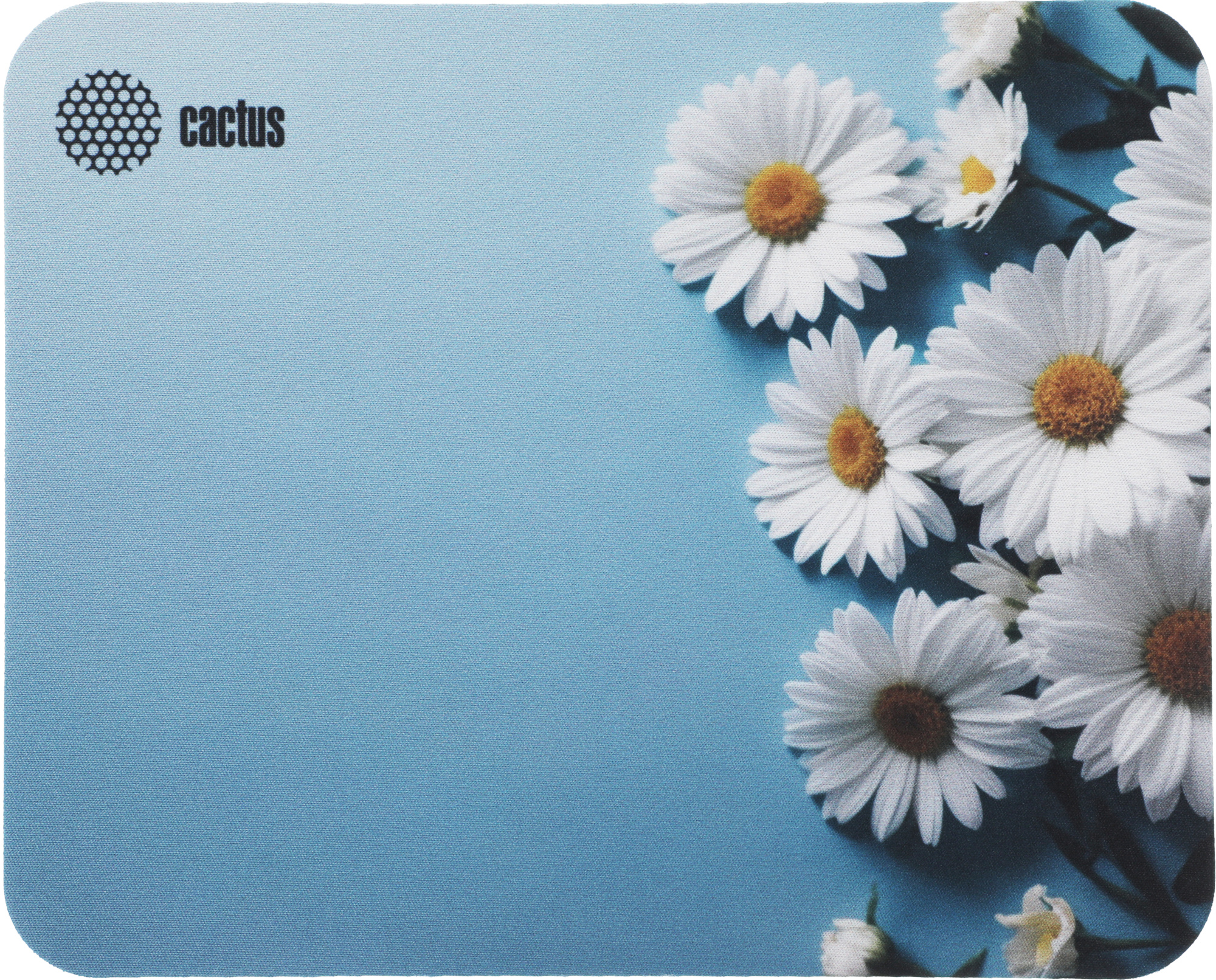 Коврик для мыши Cactus Daisies, 250x200x3 мм, принт