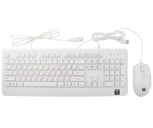 Клавиатура + мышь Тесла MKB-001, USB, белый (Тесла MKB-001 БЕЛЫЙ)