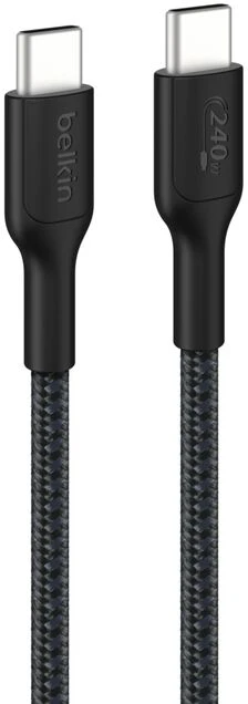 Кабель USB Type-C(M)-USB Type-C(M), 1 м, черный, Belkin BoostCharge Pro CAB025hq1MBK (CAB025hq1MBK)